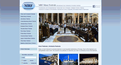Desktop Screenshot of mrf-musicfestivals.com